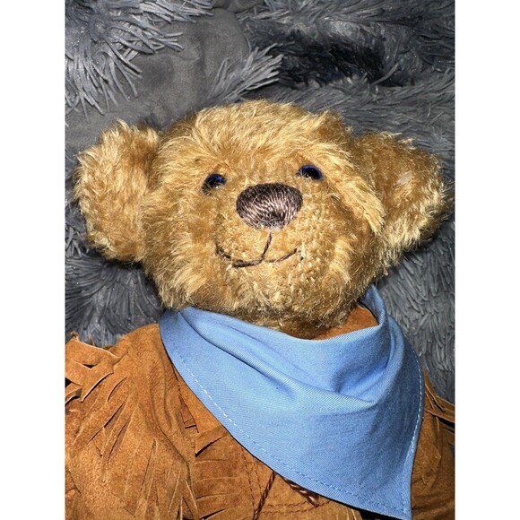 JOHN WAYNE "THE DUKE" 16 TEDDY BEAR BY FRANKLIN Mint HEIRLOOM DOLLS B0878 Cowboy - Picture 2 of 5